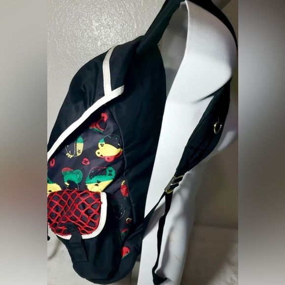 RARE! Harajuku Lovers by Gwen Stefani Rasta Style Backpack in EUC! - Picture 3 of 8